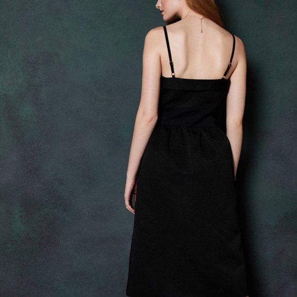 TED BAKER Octovia Button Strap Midi Dress - Picture 3 of 9